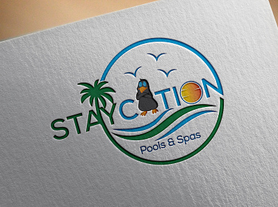 Pools and spa company logo design graphic design illustration logo logodesign pools and spa logo spa spa logo vector