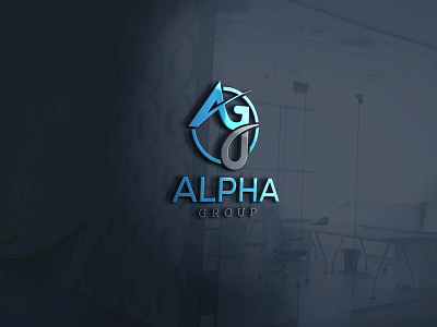 Alpha Group Logo ag alpha group alpha group logo alpha logo design freelance freelance designer graphic design illustration logo