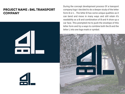 B4L Transport Company Logo