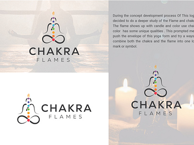 Chakra Flames Candle Company logo. chakra design flame graphic design illustration logo logodesign meditation vector yoga