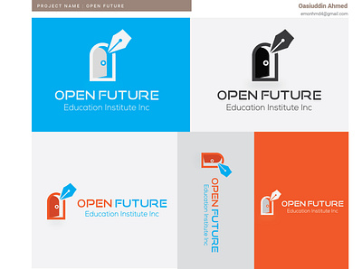 Open Future Educational Institute Logo. abstract logo design graphic design illustration logo logodesign pictorial logo vector