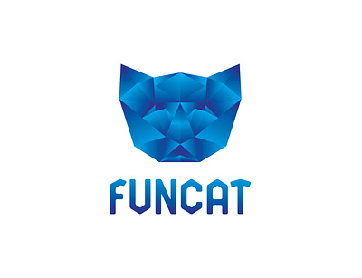 Cat Isometric Logo Funcat cat cat logo design fun fun cat logo fun logo geometric logo graphic design illustration isometric isometric logo logo logodesign vector wordmark