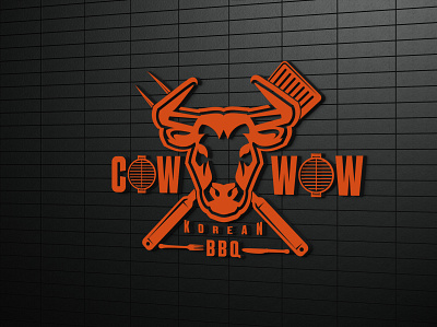 Smokey Delights: Design of a BBQ Restaurant Log COW WOW bbq bbq logo design graphic design illustration logo logodesign restaurant restaurant logo vector wordmark