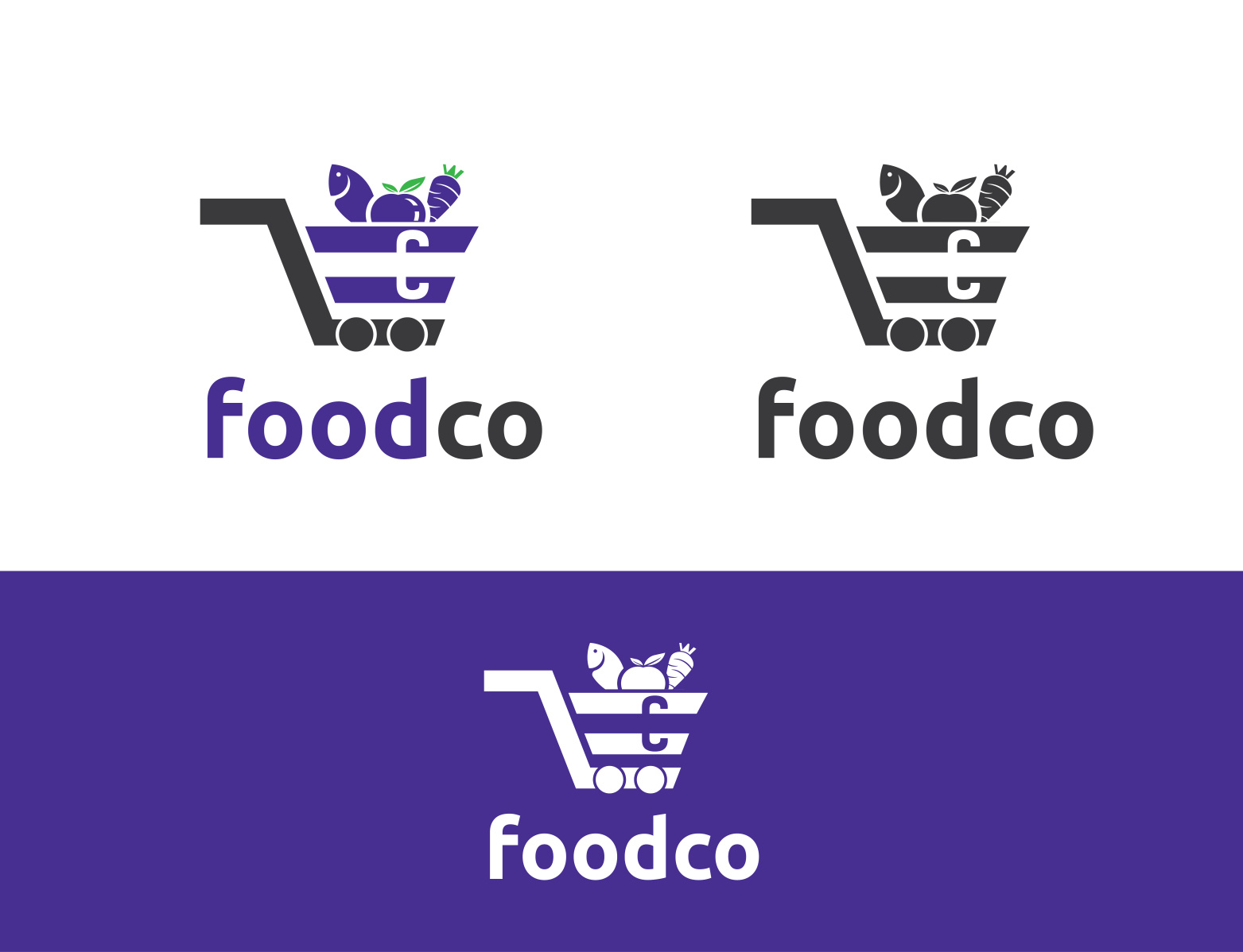 FoodCo Online Grocery shop Logo. by Oasiuddin Ahmed on Dribbble
