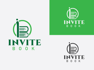 Invite Book (I+B Letter Mark Logo) b letter logo book logo design graphic design i letter logo ib letter logo illustration lettermark logo library logo logo logodesign vector