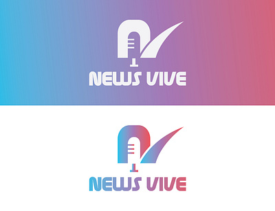 N+V News Channel Logo design graphic design illustration logo logodesign news news logo vector wordmark