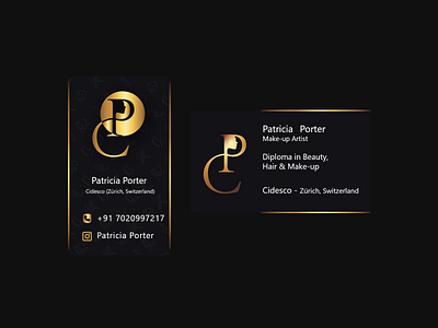 P logo design gold