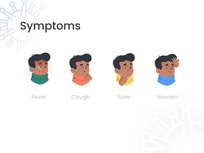 Corona Symptoms app awareness branding clock app coronavirus covid 19 creative illustraion illustration minimal pandemic smarthome ui ux