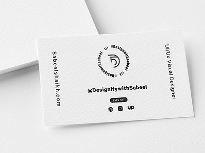 Business card Design With Slate Finish app branding businesscard creative design illustration logo minimal typography ui ux