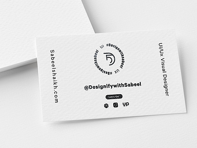Business card Design With Slate Finish
