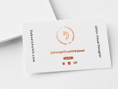 Business card Design With Gold Finish