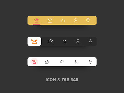 Tab Bar & Icon Design Ui kit