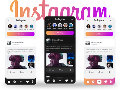Instagram redesign All themes