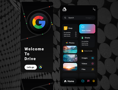 Google drive instagram darkmode adobexd app branding clock app creative design illustration logo minimal smarthome ui ux