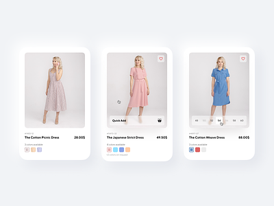 Dresses — Product Card Design