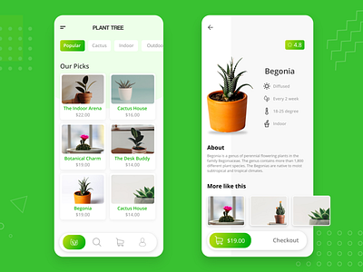 Plant Tree App adobexd app artist artwork challange clean cleandesign concept conceptdesign design enviroment green oxygen people plants save earth trees ui ux uxdesign