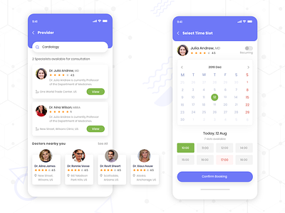 Healthcare adobexd app application appointment booking calendar clean cleandesign concept conceptdesign design doctor healthcare app location rating specialist time ui ux uxdesign
