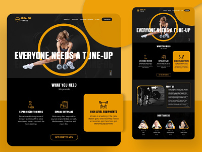 Fitness Gym accesories adobexd app artist artwork clean cleandesign conceptdesign design diet education equipments fitness gym meal planner trainers training ui ux uxdesign