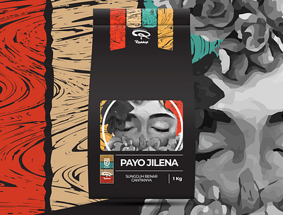 PAYO JILENA COFFEE BEANS PACKAGING branding classic coffee coffee beans coffee branding design illustration package design packaging packaging design retro