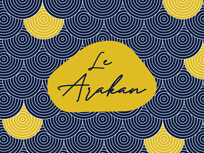 LE ARAKAN Logo With Background Concept