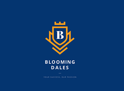 Blooming Dales School logo brand identity branding collage graphic design logo logo design monogram school logo typography