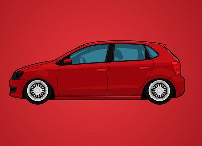 Vw Polo Illustration design illustration