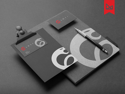 Vape company brand identity design - Letterhead & business card black red brand identity branding business card design e juice graphic design illustration letterhead logo logo design loki logo mega malik minimalistic design snake logo snake vape vape company branding vape company logo design vector