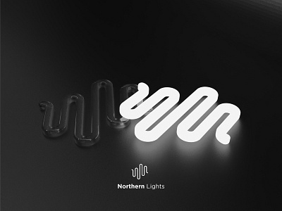 Northern Light logo - Neon Light logo design branding design graphic design light logo logo design mega malik minimalist neon light vector