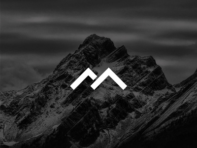 M + Mountain logo design - Minimalistic logo design branding clean logo creative logo design graphic design illustration logo logo design m m logo mega malik minimalistic logo mountain mountain logo vector