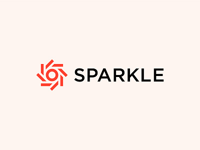 Sparkle logo design - Minimalistic logo design