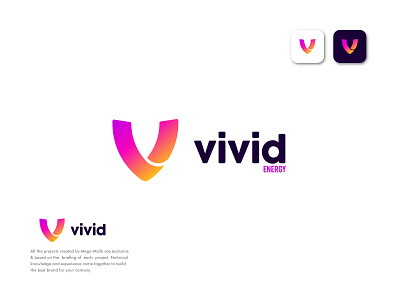 Letter V logo design - Gradient logo design