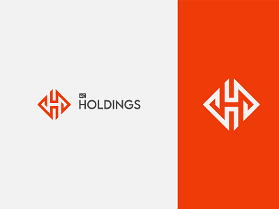 Letter H+4 logo design - Geometric logo design