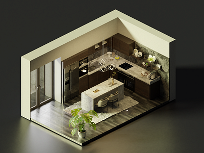 Isometric Kitchen