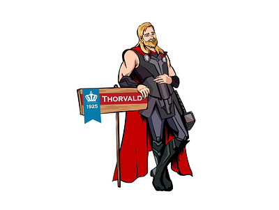 Thor food illustration man thor ragnarok