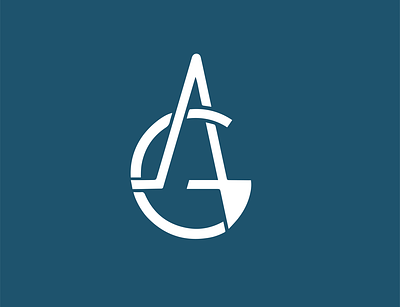 A Group branding flat icon logo minimal