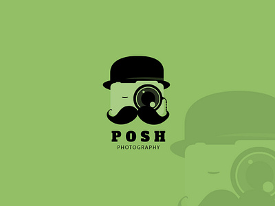 Posh Photography Logo branding camera gentleman hat logo monocle mustache photography posh
