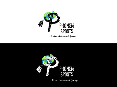 Phonem Sports/Logo design flat illüstrasion logo ui ux vector