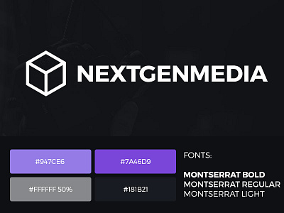 NextGenMedia Branding & Logo Design branding design gaming gen logo media montserrat network next nextgenmedia polygon youtube