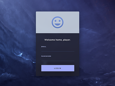 Gaming Login Page - DailyUI dailyui flat gaming in ios log login material sign ui up ux