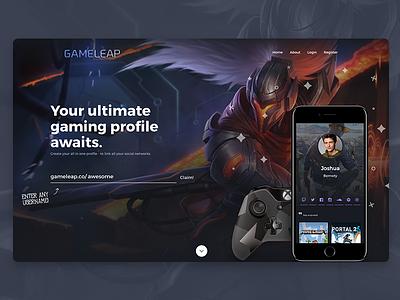 Gaming Landing Page - Gameleap