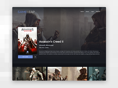 Game Overview Page - Game Profile game gameleap gamer gamer profile gamers games gaming gaming profile profile social media user video games