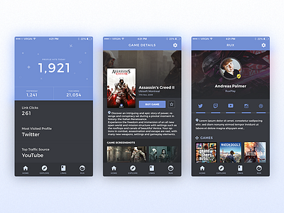 Gameleap App Design - Gaming App android app dailyui flat games gaming ios material social ui uix ux
