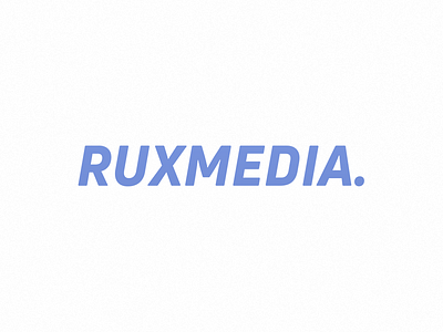 Logo blue logo ruxmedia sticker