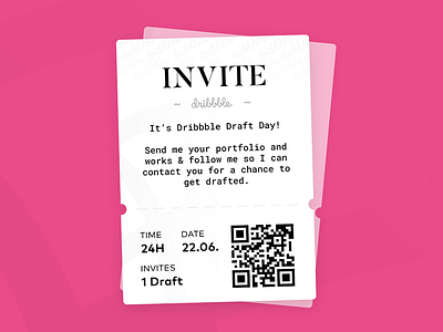 Dribbble Draft Day Invite! (1)