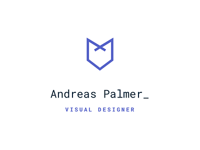 Personal Identity 🦊 andreas palmer branding debut design designer fox freelance identity logo typography visual