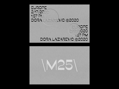 M25 brutalism business card design emboss font graphic graphic design grayscale minimal photoshop poster poster a day poster art poster design print print design simple type typeface typography