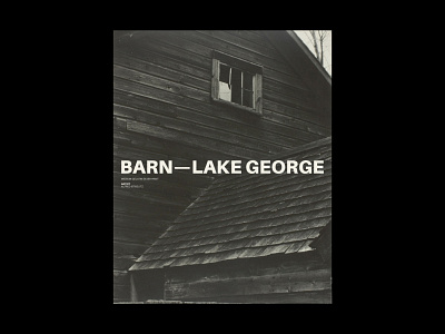 Barn - Lake George design graphic design minimal photography poster poster a day poster design print print design simple