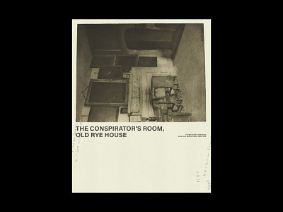 The Conspirator's Room design graphic design minimal poster poster art poster design print print design simple typography