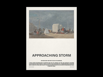 Approaching Storm design graphic design minimal photoshop poster poster a day poster art poster design print print design