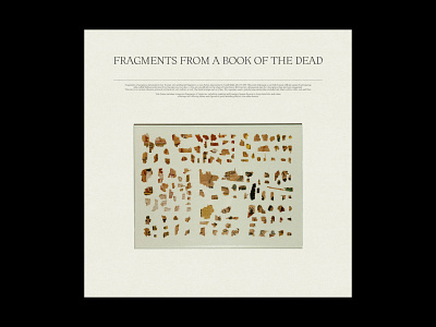 "Fragments from a Book of the Dead"